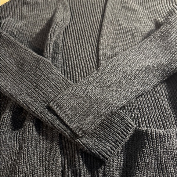 Universal Thread Black Ribbed Open-Front Cardigan - Picture 4 of 5
